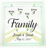Blended Family Unity Sand Set - Unity Candle Alternative - Family Hummingbirds