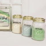 Blended Family Wedding Unity Sand Ceremony Jar with Lid, Unity Candle Alternative, Our Family is the Perfect Blend Sand Set with Sand Included