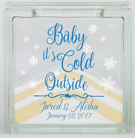 Winter Wedding Unity Sand Set - Baby It's Cold Outside