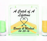 Unity Sand Ceremony Set with Lid - Fisherman Wedding Theme - Sand Included - A Catch of a Lifetime