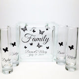 Butterfly Theme Wedding Decor - Wedding Sand Ceremony Set - Blended Family Wedding Sand Set