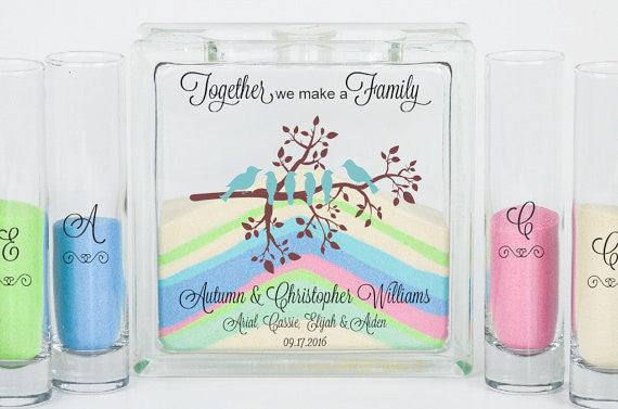 Wedding Sand Ceremony Set Blended Family Wedding Sand Set