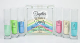 Blended Family Unity Sand Set - Unity Candle Alternative - Together We Make a Family with White Floral Heart