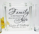 Wedding Sand Ceremony Set - Blended Family Wedding Sand Set - Family is What Happens When Two People Fall In Love