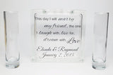 Unity Candle Alternative - Unity Sand Ceremony Set with Lid - Includes Sand