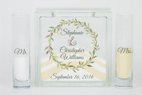 Unity Sand Set for Wedding - Rustic Wreath