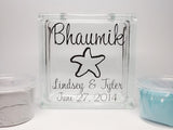 Starfish Wedding Decor - Personalized Beach Unity Sand Set