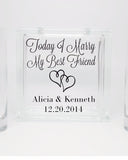 Today I Marry My Best Friend Unity Sand Ceremony Set