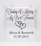 Today I Marry My Best Friend Unity Sand Ceremony Set