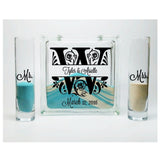 Unity Sand Set - Split Monogram Floral Design
