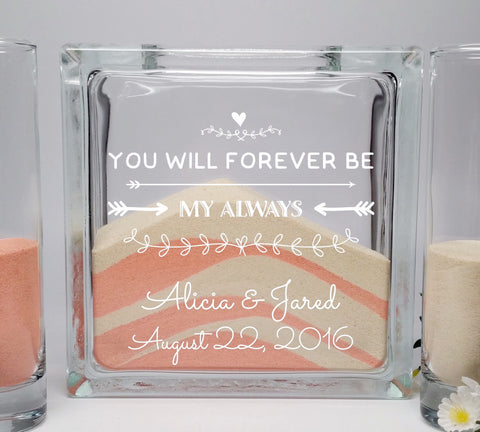 Unity Sand Ceremony Set - You Will Forever Be My Always