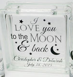 Unity Candle Alternative - Blended Family Unity Sand Set - Love You to the Moon and Back