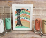 Blended Family Wedding Sand Ceremony Shadow Box Set, Unity Candle Alternative, Together We Make a Family, Blended Family Sand Frame and Sand
