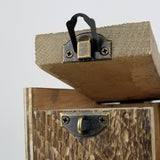 Peacock Themed Sand Ceremony Set for Blended Family, Rustic Wedding Shadow Box Sand Ceremony Set, Unity Candle Alternative, Beach or Outdoor Wedding Decor