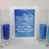 Together We Make a Family Blended Family Wedding Sand Ceremony Shadow Box Set, Unity Candle Alternative, Complete Set including Sand