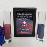 Unity Sand Ceremony Set for Wedding, For I Have Found The One Whom My Soul Loves, Personalized Unity Candle Alternative