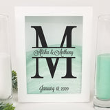 Unity Sand Ceremony Set for Wedding, Split Monogram, Personalized Unity Candle Alternative