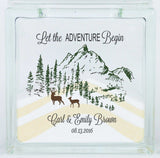 Wedding Sand Ceremony Set - Let the ADVENTURE Begin - Outdoors Hunting Wedding - Buck and Doe