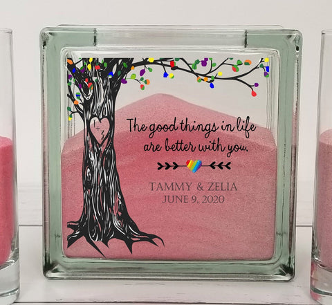 Wedding Sand Ceremony Set - Family Tree - The good things in life are better with you - Pride Set - Same-Sex, Gay, Lesbian Wedding