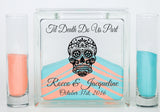 Unity Sand Ceremony Kit with Lid - Halloween or Day of the Dead Wedding Theme - Sugar Skull - Sand Included