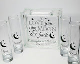 Unity Candle Alternative - Blended Family Unity Sand Set - Love You to the Moon and Back