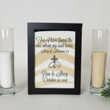 Unity Sand Ceremony Set for Wedding, For I Have Found The One Whom My Soul Loves, Personalized Unity Candle Alternative